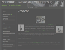 Tablet Screenshot of neopode.net